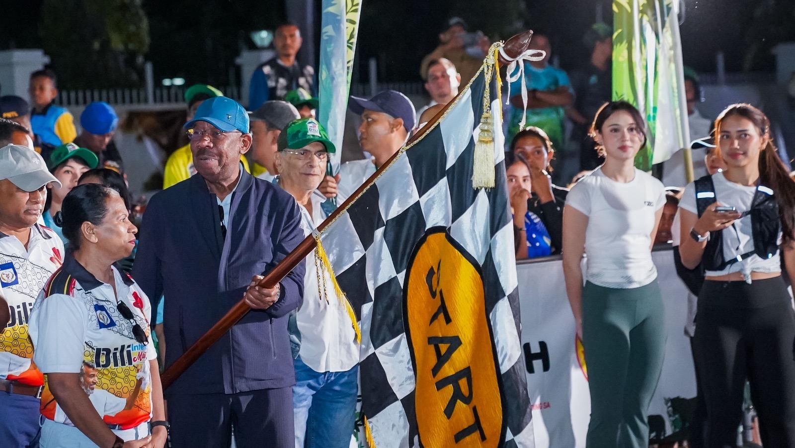 Dili International Marathon 2026 - elite runners on the course